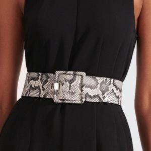 Veronica Beard “Cinzia” Snake Belt wide Leather
